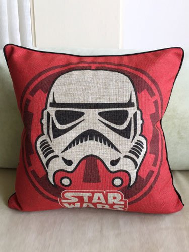 Red Star Wars Cotton Blend Anime Pillow