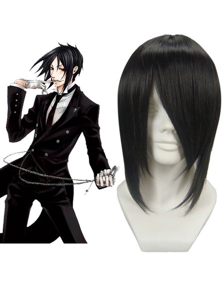 Black Butler Kuroshitsuji Sebastian Michaelis Halloween Cosplay Wig