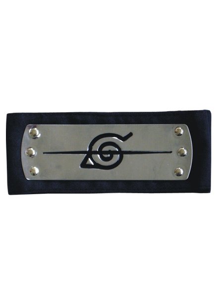 Black Naruto Ninja Hidden Leaf Village Headband