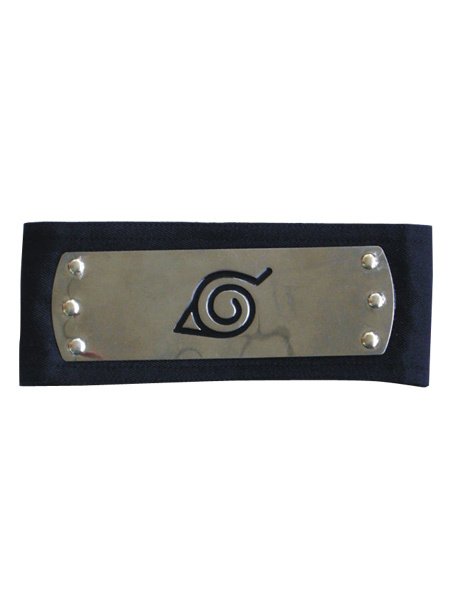 Black Naruto Leaf Village Ninja HeadBand Black