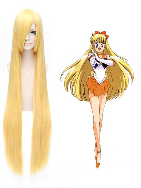 Sailor Moon Sailor Venus Cosplay Wig Straight Minako Aino