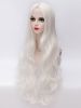 White Lolita Middle Parted Curley Long Fiber Wig