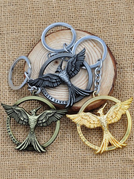 Multicolor Alloy Anime Key Chain (Color: Bronze)