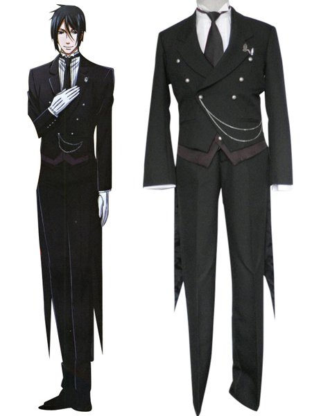 Black Butler Sebastian Michaelis Costume (size: Male XXS)