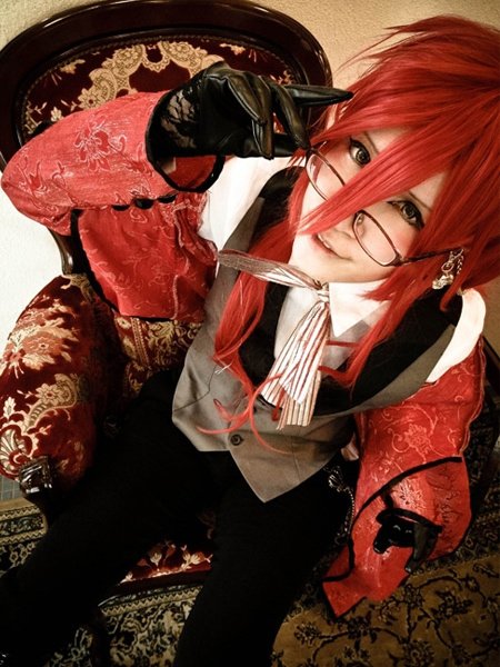 Black Butler Grell Sutcliff Costume (size: Female XXS)