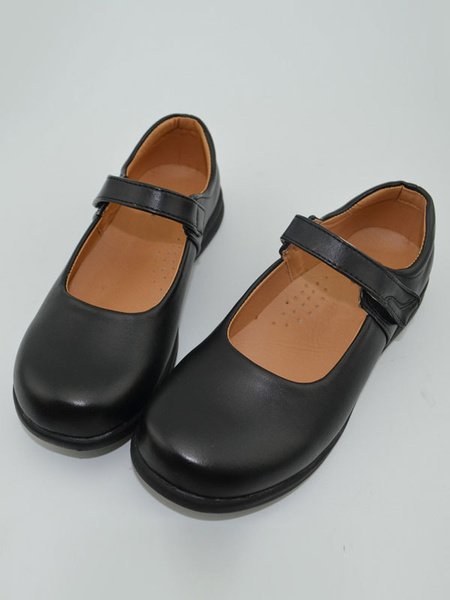 Black Lolita Leather Cosplay Shoes (size: Female US 4.5)