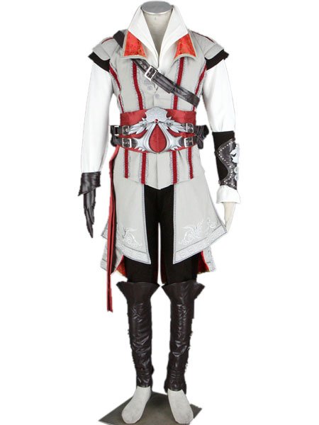 Cotton Leather Assassin's Creed Ezio Game Costume (size: Male XXS)