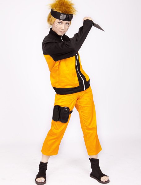 Fashion Naruto Halloween costume Uzumaki Naruto (size: Male XXS)