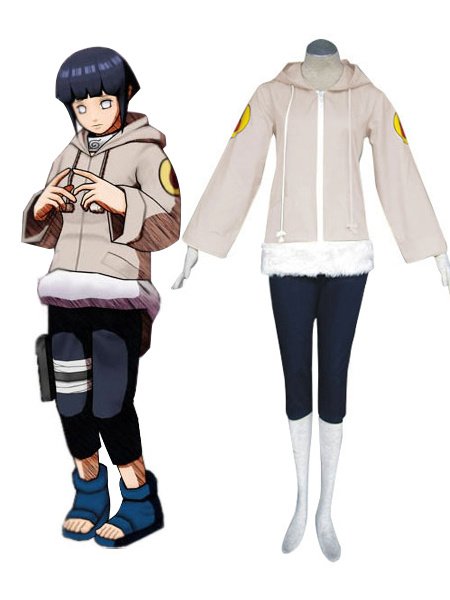 Faux Leather Hyuuga Hinata Chic Naruto Halloween costume (size: Female XXS)