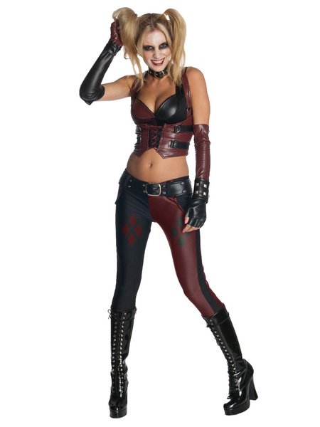 Harley Quinn Batman Arkham Asylum Harlery Quinn Cosplay Costume (size: Female L)