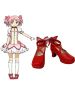 Kaname Madoka Puella Magi Madoka Magica Faux Leather Cosplay Shoes