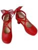 Kaname Madoka Puella Magi Madoka Magica Faux Leather Cosplay Shoes