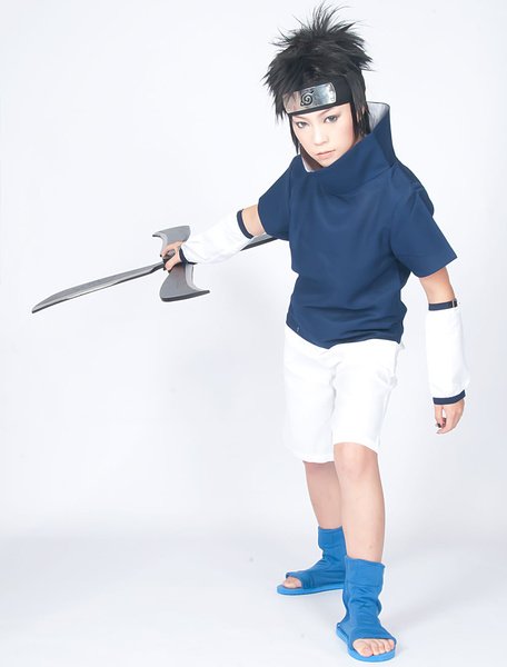 Modern Naruto Sasuke Uchiha Costume (size: Male XXS)