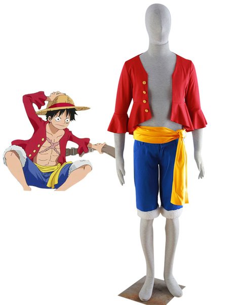 One Piece Luffy Cosplay Costume Set (size: Female L)