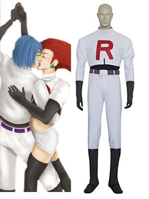 Pokemon Team Rocket James Cosplay Costumes (size: Female L)