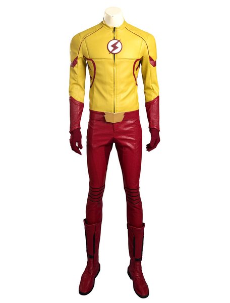 Flash Kid Flash Wally West Halloween Cosplay Costume (size: Female Plus XXL)