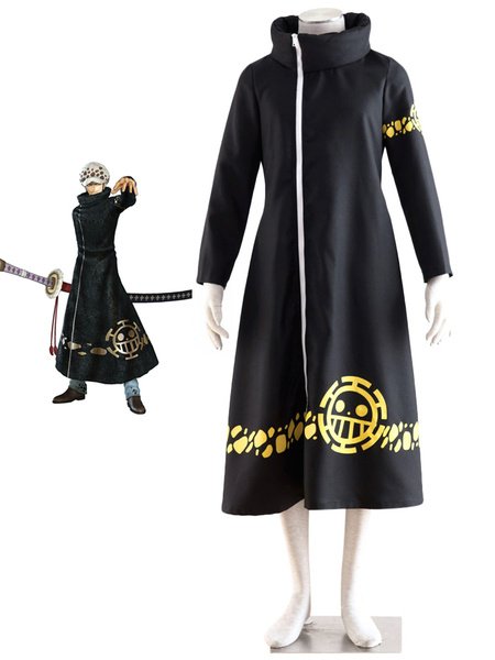 TrafalgarÂ·Law One Piece Costume Set (size: Female XXS)